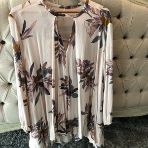 Free People Swing Dress with Keyhole Neckline SZ M